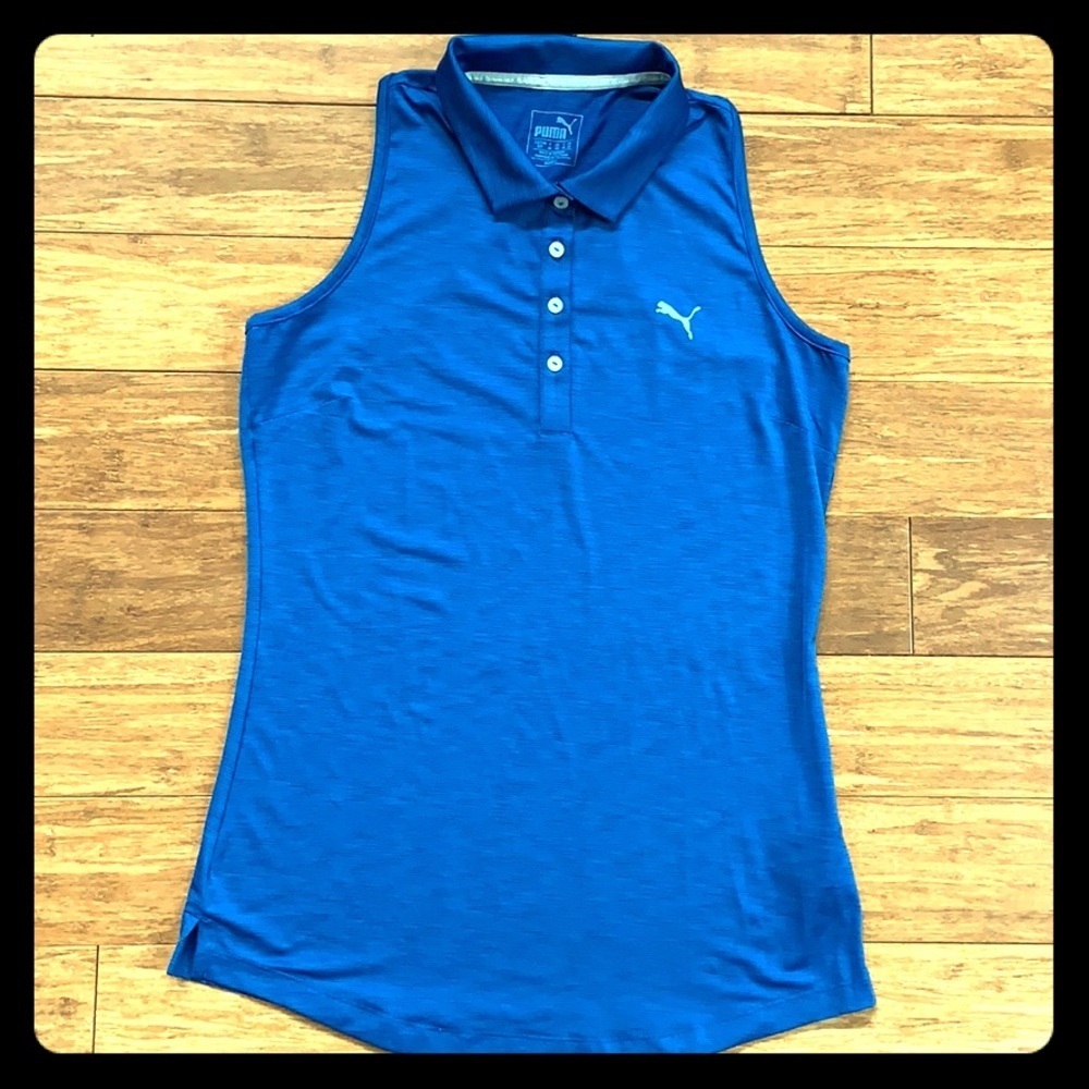 NEW PUMA Dry-Cell Razorback Tank Royal Blue sz S